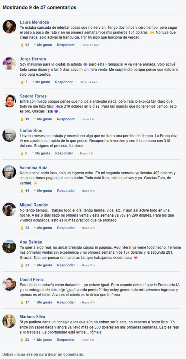 Testimonio Franquicia IA Testimonio Franquicia IA